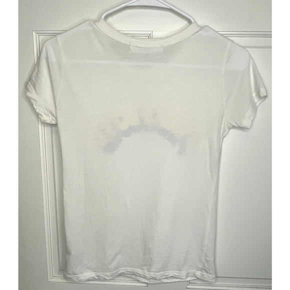 Daydreamer x Free People Pink Floyd Baby Tee Sz XS Short Slv Band Tee Rock Boho - Picture 4 of 9